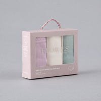 Pack 3X Calzon Maxi Algodon Rib Flores Mujer 25578-1