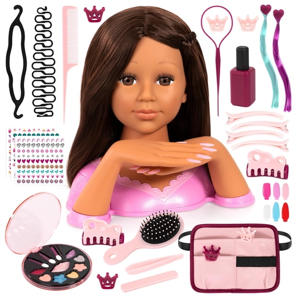 Cabeza para Peinar Muñeca Bayer Charlene Uñas Mágicas 27 cm
