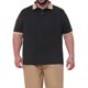 thumbnail image 1 of INSPIRE CHIC Polo Casual Transpirable de Hombre Grande y Alto con Cuello en Contraste y Mangas Cortas XL Negro, 1 of 5