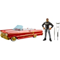 Figura De Acción Mattel Wwe Rey Mysterio Evento Principal Y Set De Vehículo Lucha Low Rider