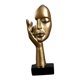 thumbnail image 1 of Estatua Creativa Simple Del Arte De La Cara De Las Mujeres Para La Decoración Del Dormitorio De La Sala De Estudio De Oro, 1 of 5