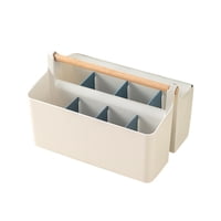 Ioensy - Caja De Almacenamiento De Papelería, Organizador De Escritorio, Portalápices Para Escritorio, Baño, Hogar, Azul