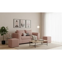 Fancy Hogar - Sofa Esencia 2 Cuerpos 2 Puff