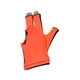 thumbnail image 3 of Snooker Open Pool Cue Glove Mitts Snooker Cue Glove 3 Fingers Guante De Billar Negro Naranja, 3 of 5