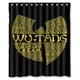 thumbnail image 1 of Cortina de ducha con el logotipo de la banda Wu Tang Clan, juego de cortinas de baño con ganchos, tamaño 60 x 72 pulgadas, 1 of 3