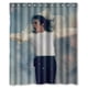 thumbnail image 1 of Cortina de ducha con ganchos de Michael Jackson (167 x 183 cm), 1 of 3