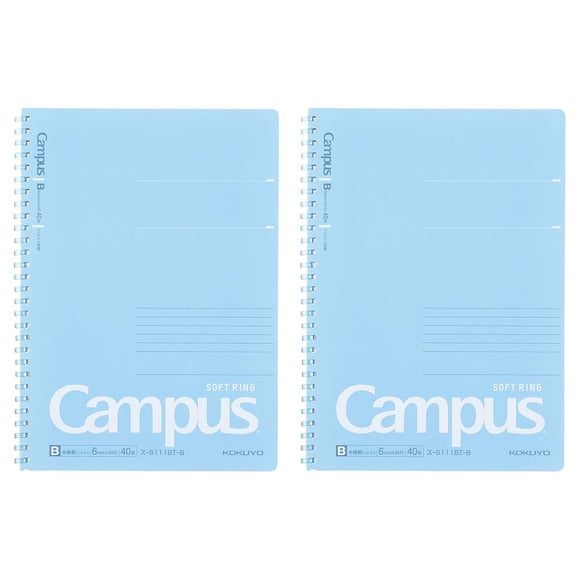 Cuaderno KOKUYO Campus Semi-B5 18 × 25 cm Rayado con puntos – Pack de 2
