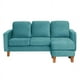 thumbnail image 1 of Seccional Venecia Intercambiable Tela Velvet Turquesa, 1 of 1