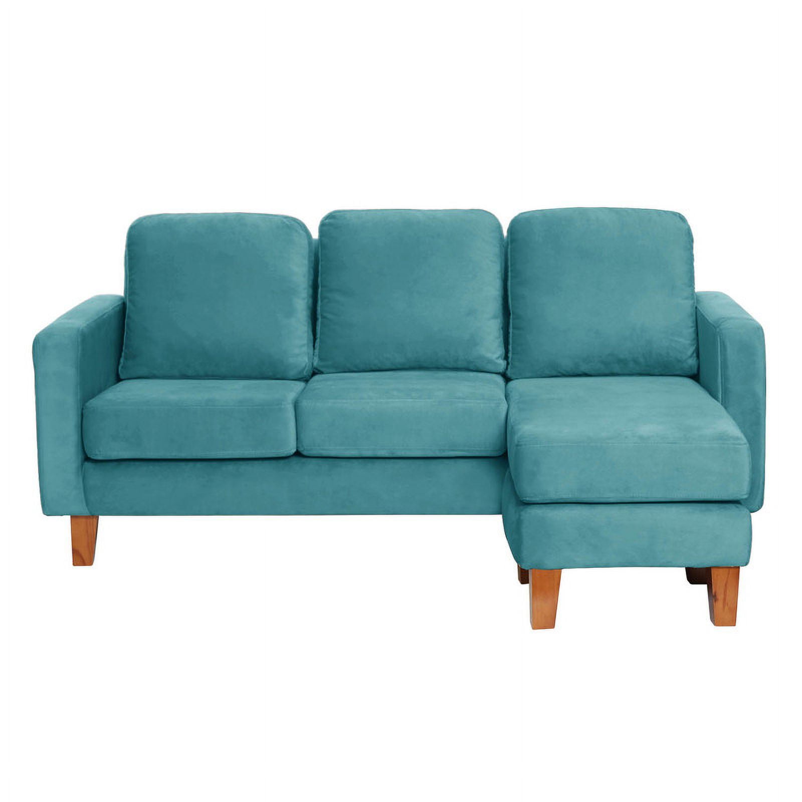 Latam Home - Seccional Venecia Intercambiable Tela Velvet Turquesa