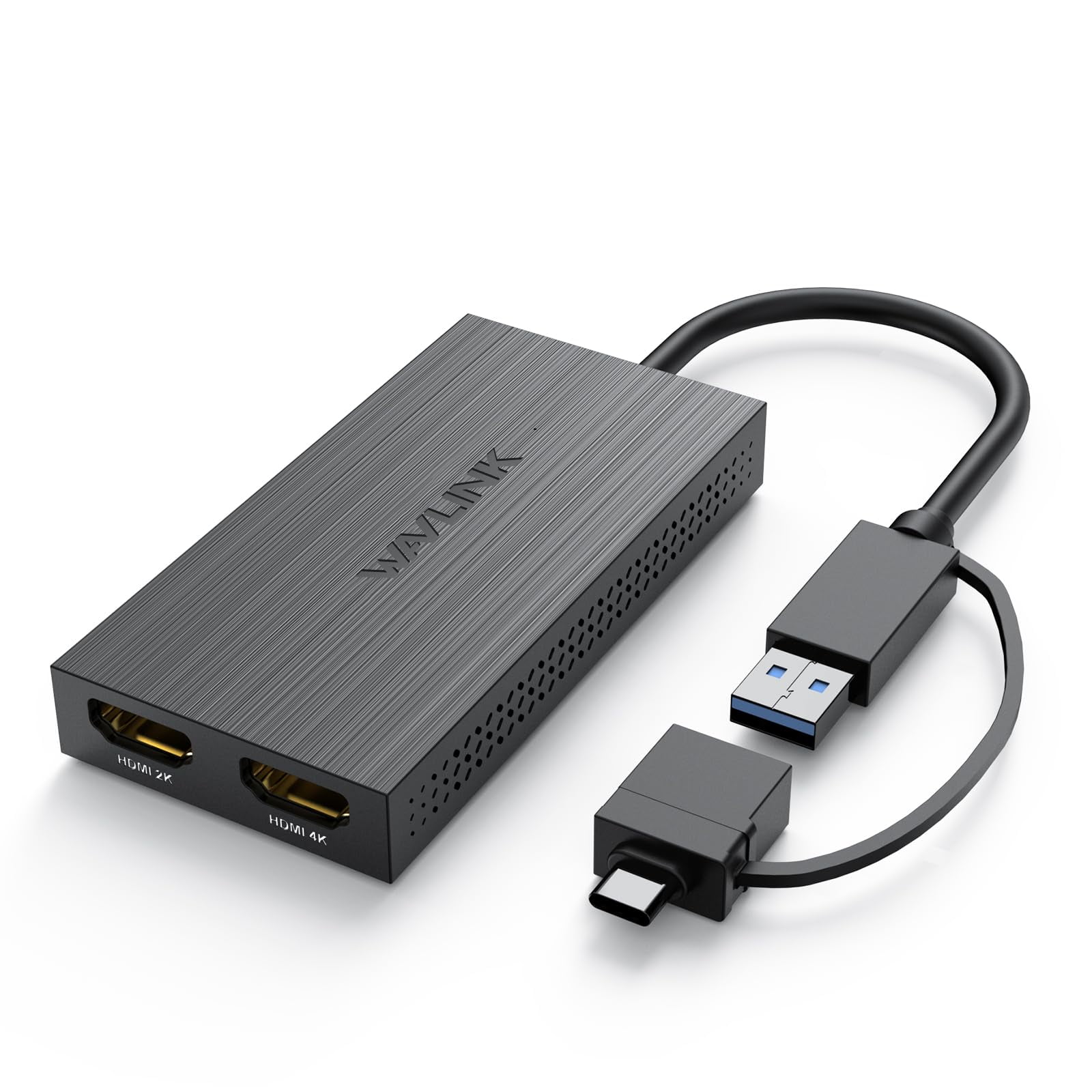 Adaptador Usb A Hdmi Wavlink Dual 1080p @60hz Para Monitores Duales