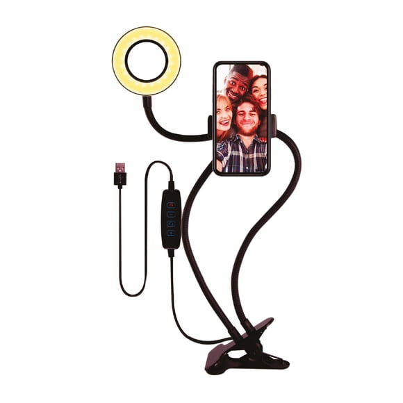 Microlab Aro Luz Led Selfie Clip Para Smartphone