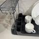 thumbnail image 4 of Secaplatos Escurridor de platos de estilo nordico 2 niveles Negro, 4 of 5