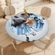 thumbnail image 4 of Lionel Messi-theme Fitted Round Tablecloths Elastic Edged Table Covers Waterproof Table Cloth for Kitchen Holiday Party Tables Decor 150cm, 4 of 6