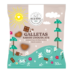 Ecovida S.a - Galleta Ecokids Sin Sellos Chocolate 30gr - Caja 60 Und