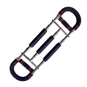 Ioensy - Entrenador De Brazos Twister, Fortalecedor De Brazos Ajustable Para Fitness, Para Casa, Oficina, Espalda, Rojo Y Negro
