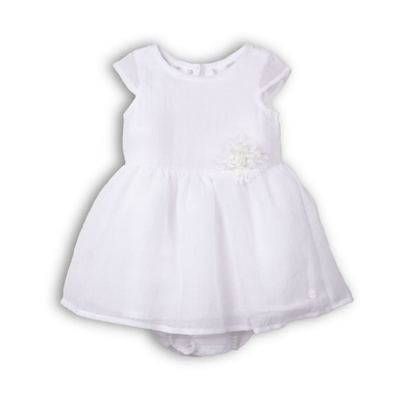 Vestido Bebé Niña Blanco Pillin