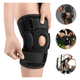 thumbnail image 2 of Rodilleras neopreno placas de acero fitness talla M negras, 2 of 3
