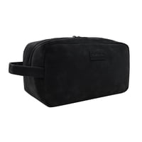 Neceser Retro Tipo Cuero Suede Negro Head