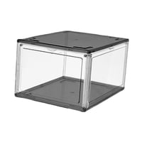 Bothyi - Caja De Zapatos Cierre Magnético Zapatillas De Deporte Contenedor De Zapatos Para Hombres Mujeres Closet Garage Black