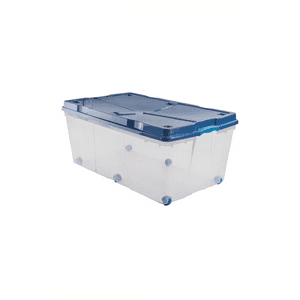 Genérico - Caja Organizador 100 Litros Ruedas Agua Rollbox