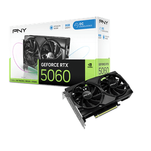 Tarjeta De Video Pny Nvidia Geforce Rtx 5060 Dual Fan Oc, 8Gb Gddr7, 128-Bit, Pci-E 5.0