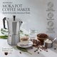 thumbnail image 2 of Cafetera cubana Moka Pot Mixpresso para 9 tazas, cuerpo de aluminio, 2 of 9