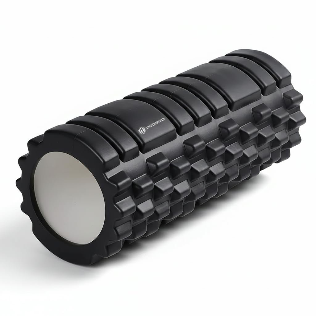 Masajeador Foam Roller Godbod Strong Para Tejidos Profundos, Negro