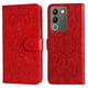 thumbnail image 3 of Funda tipo cartera FOXDOCK para Vivo V29E , diseño girasol en relieve, cuero PU, cierre magnético, soporte y tarjetero, 3 of 5