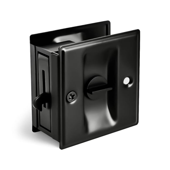 Cerradura corrediza HOMOTEK Privacy con tirador para puertas de 1-3/8»