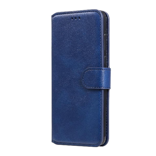 Funda Billetera para Xiaomi Poco X3 NFC con Porta Tarjetas y Soporte Ajustable Azul