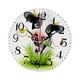 thumbnail image 2 of Reloj colgante de pared de madera con patrón de rústico, decoración, movimiento preciso, silencioso, decorativo para dormitorio, decoración de 25cm 10 pulgadas, 2 of 5