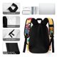 thumbnail image 5 of ¡Vamos, Plátanos!-theme Backpack, Campus style schoolbag Bookbag with Adjustable Shoulder Straps And Large Zip Compartment, Unisex Travel Bags.42x30x15cm, 5 of 6