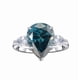 thumbnail image 1 of Anillos de Moissanita de 3 Piedras de 6 Quilates para Mujer Color D Claridad VVS1 Anillo de Diamante en Forma de Pera Anillo de Compromiso de Plata Esterlina 925 Talla 5-9, 1 of 8