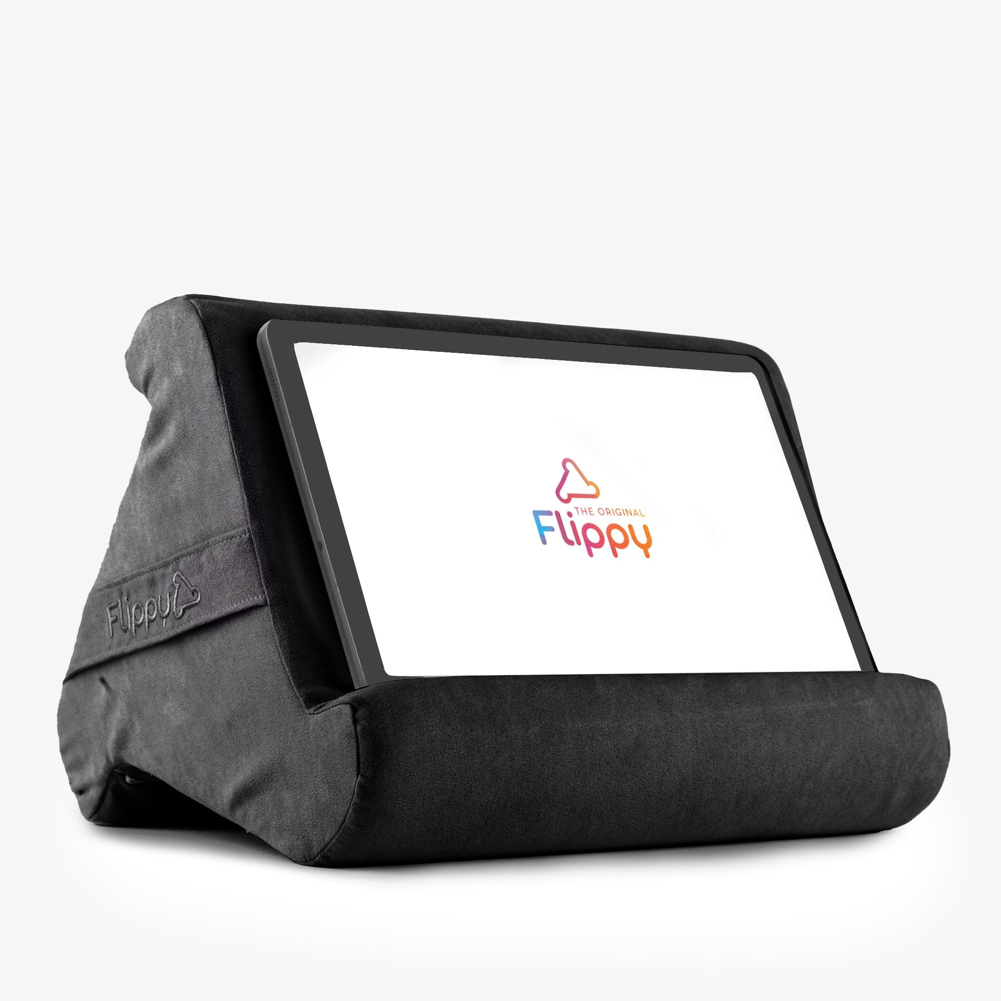 Flippy - Soporte Para Tableta, Cojín Y Soporte Con Forma De Cojín, Color Ahumado