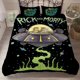 thumbnail image 1 of Rick and Morty Duvet Quilt Cover Bedding Set Pillowcase Included 3-Piece Bedding Set (1 Duvet Cover + 2 Pillow Shams), 1 of 5