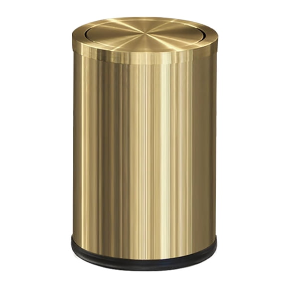 Bote de basura LEASYLIFE pequeño con tapa abatible de acero inoxidable de 9 litros