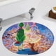 thumbnail image 5 of El Grinch Alfombra Redonda de Felpa Coral, Antideslizante, No Desprende Pelusas, Lavable y Duradera para Salón, Dormitorio y Habitación de Niños 60cm, 5 of 6