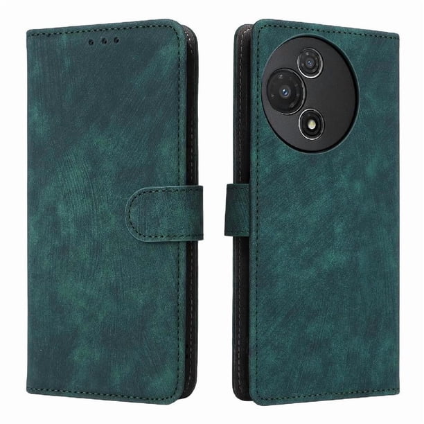 Funda Billetera para TCL 60 5G con Soporte - Cartera de Cuero con Ranuras Verde