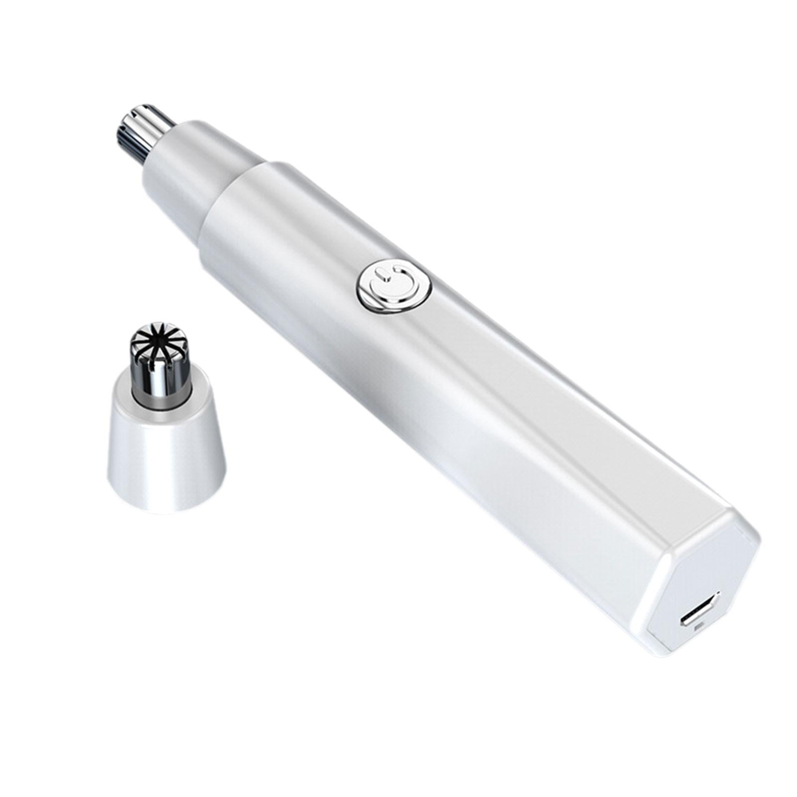 Ioensy - Recortador De Nariz Con Potente Motor, Corte Suave, Tamaño Compacto, Para Adultos, Mujeres Y Hombres, Color Blanco