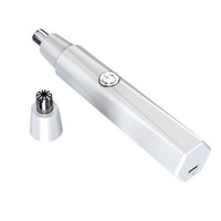 Ioensy - Recortador De Nariz Con Potente Motor, Corte Suave, Tamaño Compacto, Para Adultos, Mujeres Y Hombres, Color Blanco