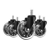 Importclick - Rueda Giratoria De Goma Para Silla De Oficina