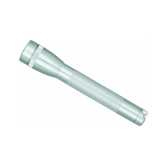 Linterna MagLite Mini de 2 celdas AA resistente al agua, color plateado