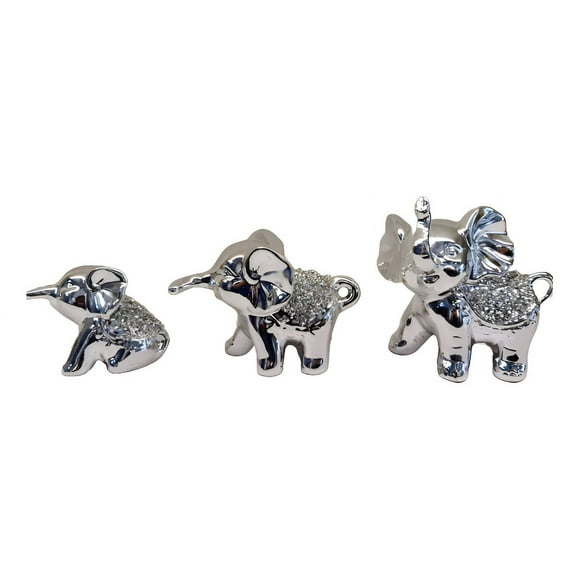 Estatuas Elefantes Familia Elegante Moderno 3 piezas Jhn