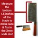 thumbnail image 3 of Bloque para cuchillos Nomware 21 cm de madera de teca con ranura de 2 mm, 3 of 4