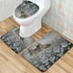 thumbnail image 2 of 1pc Waterproof Elephant Shower Curtain with 12 Hooks, Non-Slip Bathroom Rug, Toilet U-Shape Mat, and Toilet Lid Cover Pad - Adorable Bathroom Decor, 2 of 4