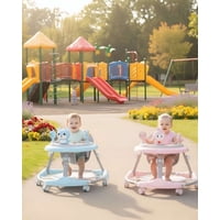 Imac Hogar - Pack 2 Andador De Bebe Gemelos Con Juegos Interactivos Azul Y Rosado