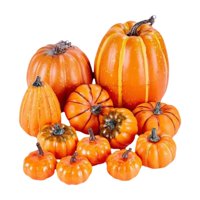 Bothyi - 12 Piezas De Calabazas Falsas, Modelo Lindo De Mini Espuma Para Halloween, Acción De Gracias, Otoño