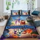 thumbnail image 2 of Cazadores de Trolls Conjunto de sábanas temático, trío de piezas, cómodo y amigable con la piel, diseño único, regalo de decoración para el hogar para familiares, amigos y fans,140cm *210cm, 2 of 6