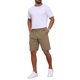 thumbnail image 2 of INSPIRE CHIC Pantalones Cortos de Carga de Algodón con Bolsillos con Cremallera para Hombres Regreso a Clases 30 Caqui, 2 of 5