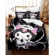 thumbnail image 2 of Cart-oon Bunny -3-Piece Be-d Set -Warm and- Comf-ortable -Kawaii- Beddi-ng Se-t Cute S-oft Mic-rofiber Bedclothe-s for Bo-ys Girls Ki-ds -King, 2 of 5